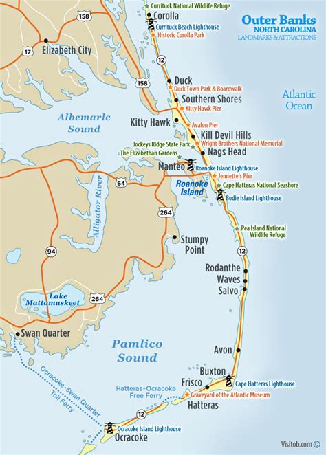 MAP of the Outer Banks
